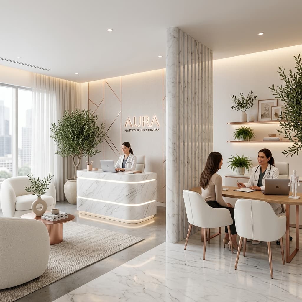 Bespoke consultation room at Aura Clinic